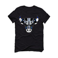 Air Jordan 1 Retro High OG “Game Royal” 2020 Black T-Shirt (Bulls head kicks) - illCurrency Sneaker Matching Apparel