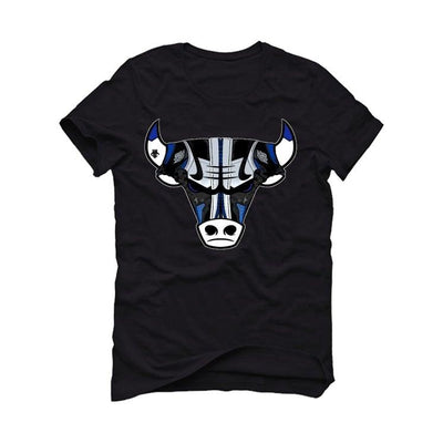 Air Jordan 1 Retro High OG “Game Royal” 2020 Black T-Shirt (Bulls head kicks)
