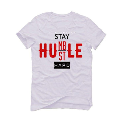 Air Jordan 1 KO White T-Shirt (Stay Humble Hustle Hard)