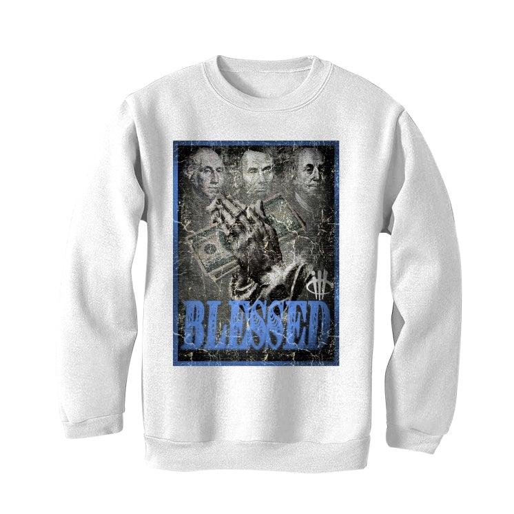 Air Jordan 3 UNC White T-Shirt (blessed fortune) - illCurrency Sneaker Matching Apparel