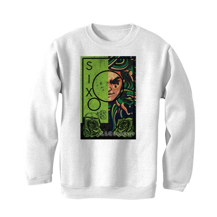 Air Jordan 6 “Electric Green” White T-Shirt (LA MEDUSSA) - illCurrency Sneaker Matching Apparel