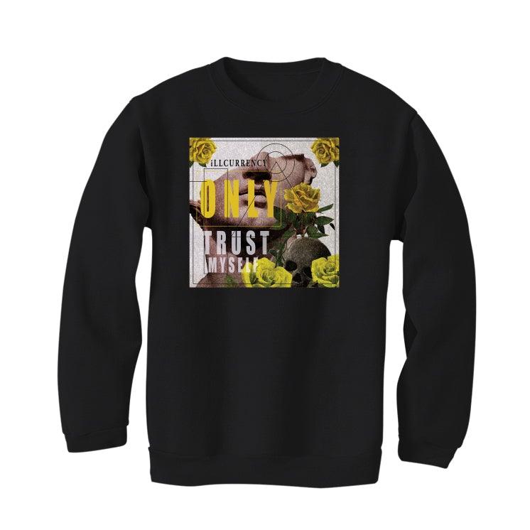 Air Jordan 4 “Lightning”2021 Black T-Shirt (ONLY TRUST MYSELF) - illCurrency Sneaker Matching Apparel
