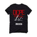 Air Jordan 4 “Red Thunder” Black T-Shirt (DOPE) - illCurrency Sneaker Matching Apparel