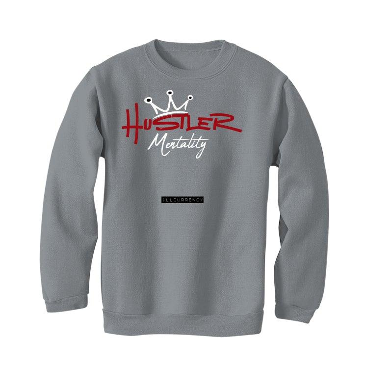 Air Jordan 13 Flint Red 2021 Grey T-Shirt (Hustler Mentality) - illCurrency Sneaker Matching Apparel