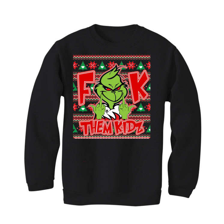 CHRISTMAS UGLY SWEATERS Black Sweatshirt (Fck Them Kidz)