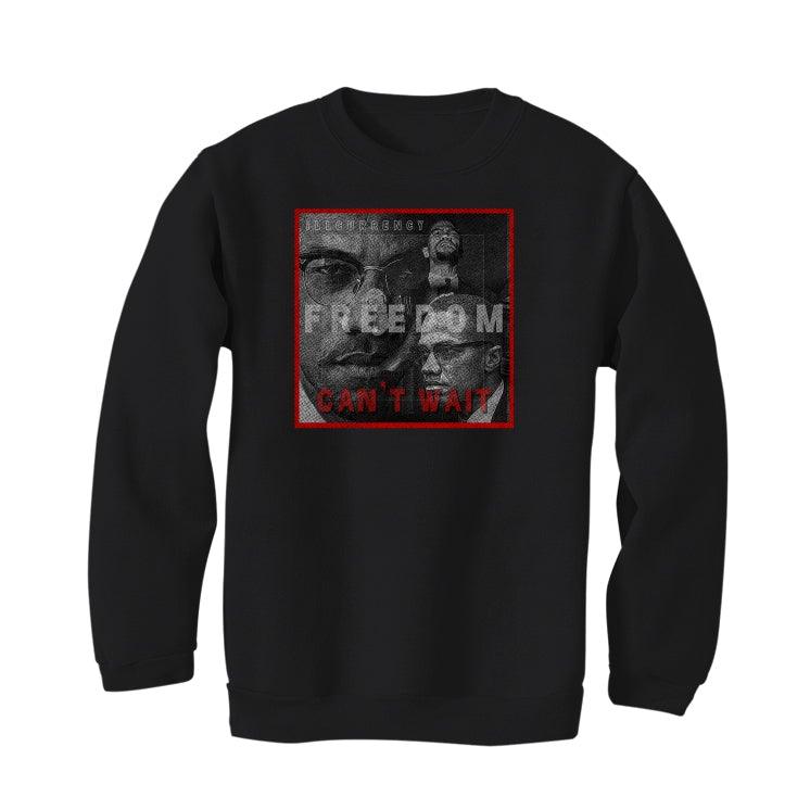 Air Jordan 1 “Bred Patent” Black T-Shirt (FREEDOM CAN'T WAIT) - illCurrency Sneaker Matching Apparel