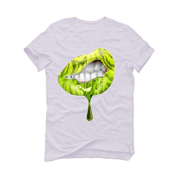 YEEZY BOOST 350 V2 “YEEZREEL” White T-Shirt (LIPS UNSEALED) - illCurrency Sneaker Matching Apparel