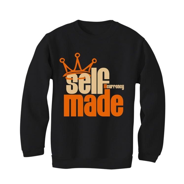 Air Jordan RETRO 1 (Orange black) 2019 Black T-Shirt (Self Made) - illCurrency Sneaker Matching Apparel