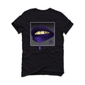 Jordan 12 Retro Black Dark Concord Black T-Shirt (lipstick) - illCurrency Sneaker Matching Apparel
