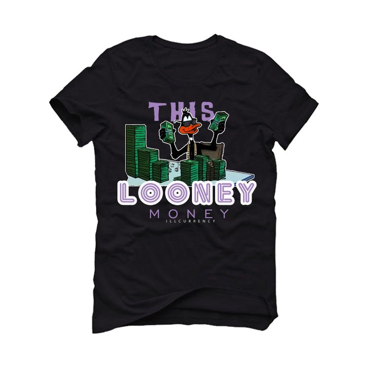 Air Jordan 7 GS “Barely Grape” Black T-Shirt (Looney Money)