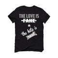 Air Jordan 1 High “Twist 2.0" Black T-Shirt (Love is Fake)