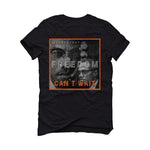 Air Jordan 5 “Shattered Backboard” 2021 Black T-Shirt (FREEDOM CAN'T WAIT) - illCurrency Sneaker Matching Apparel