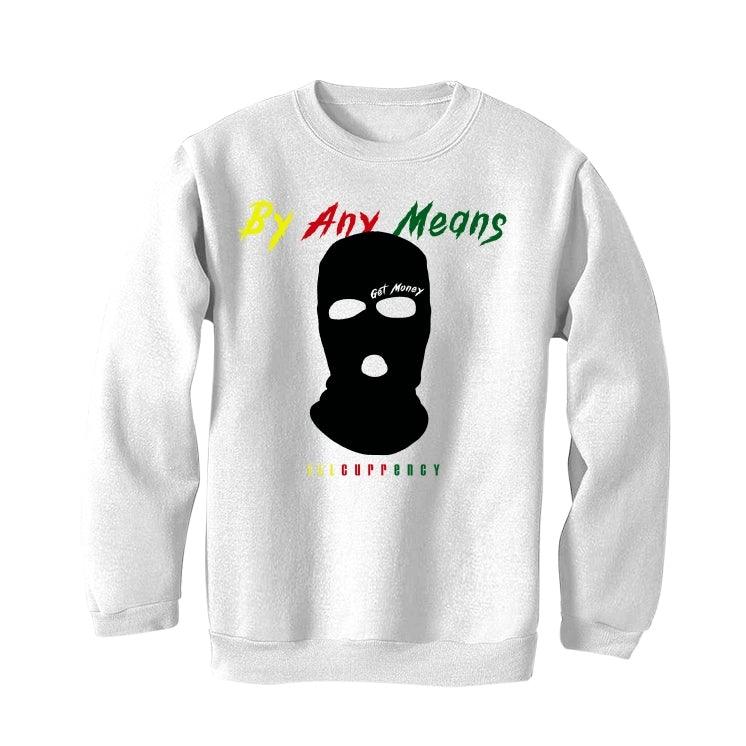 Air Jordan 4 Rasta White T-Shirt (By any means) - illCurrency Sneaker Matching Apparel