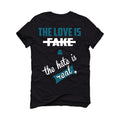 Nike Dunk Low SE Toasty Rift Blue | illcurrency Black T-Shirt (Love is Fake)