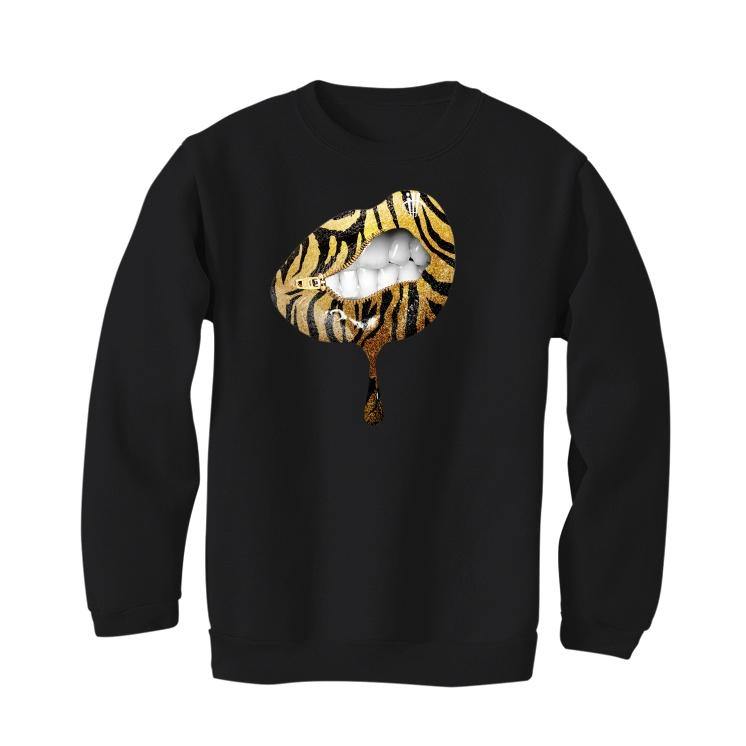 Air Jordan 13 GS “Gold Glitter” 2020 Black T-Shirt (lips unsealed) - illCurrency Sneaker Matching Apparel