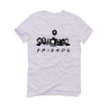Air Jordan 1 Mid "Diamond" White T-Shirt (F R I E N D S)