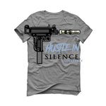 Air Jordan 11 Retro 'Cool Grey' 2021 Grey T-Shirt (Hustle in silence) - illCurrency Sneaker Matching Apparel