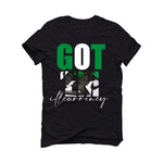 Air Jordan 1 High OG “Lucky Green” | illcurrency Black T-Shirt (Got Em)