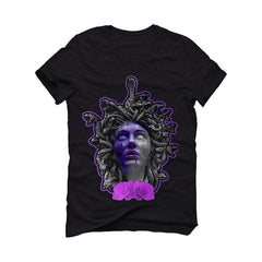 Nike Air Foamposite Pro Purple Camouflage 2019 Black T-Shirt (LADY SNAKE) - illCurrency Sneaker Matching Apparel