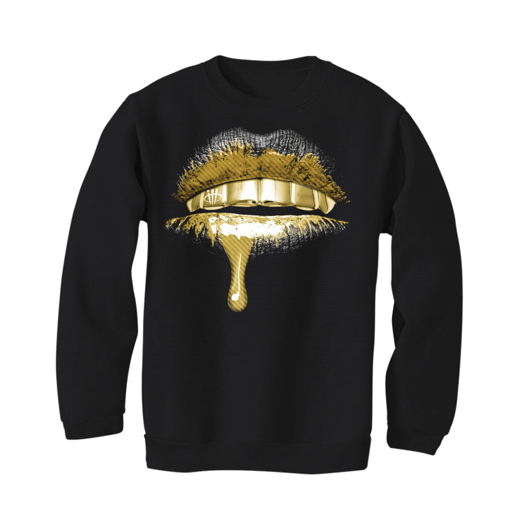 Air Jordan 12 “Black Taxi” Black T-Shirt (Lips)