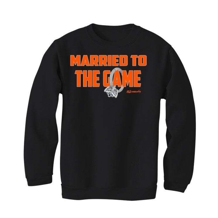 Air Jordan RETRO 1 (Orange black) 2019 Black T-Shirt (married to the game orange) - illCurrency Sneaker Matching Apparel