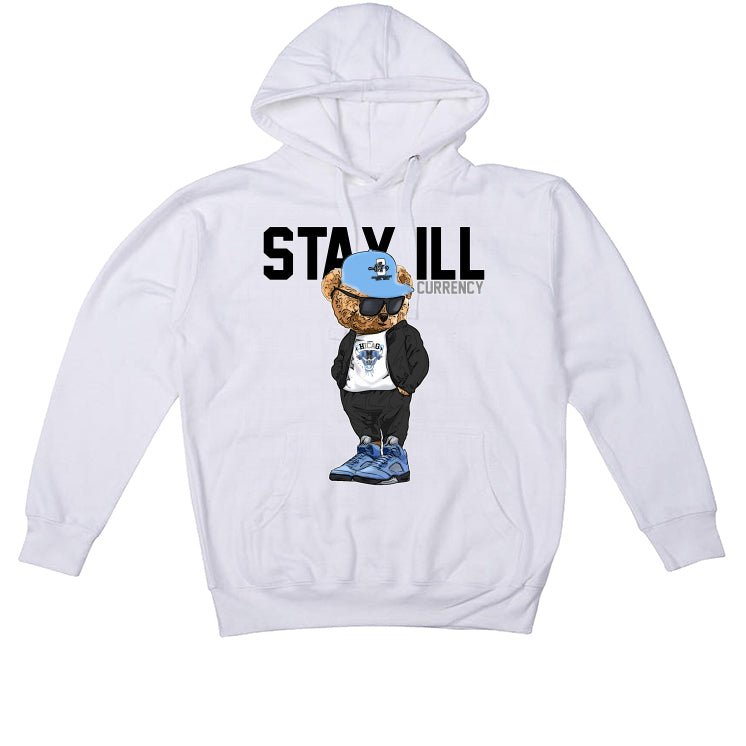 Air Jordan 5 “UNC” White T-Shirt (Stay ill Bear)