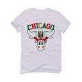 Nike SB x Air Jordan 4 “Pine Green” | illcurrency White T-Shirt (Bulls head chicago)