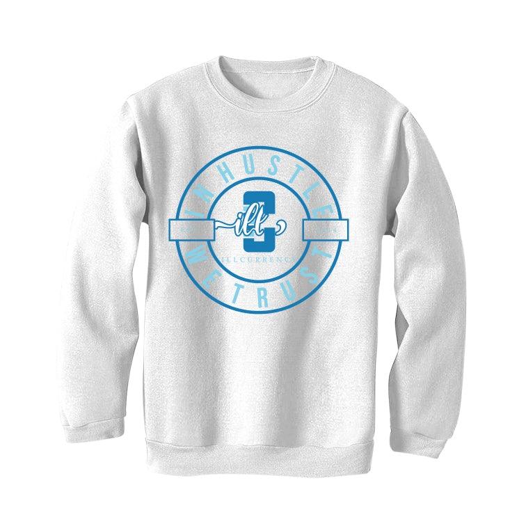 Nike Dunk Low "Dark Marina Blue" White T-Shirt (In Hustle We Trust) - illCurrency Sneaker Matching Apparel