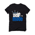 Air Jordan 3 Varsity Royal Black T-Shirt (Self Made illcurrency) - illCurrency Sneaker Matching Apparel