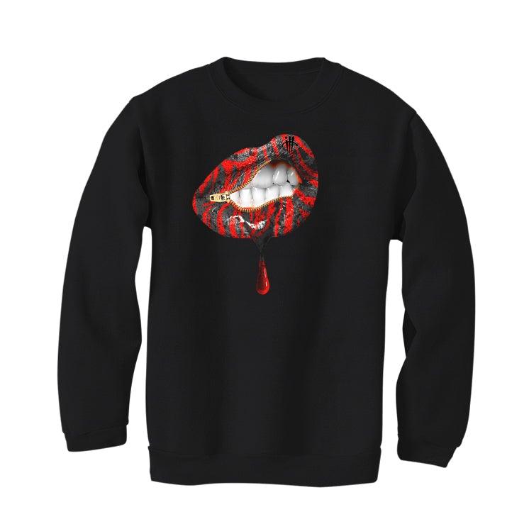 Air Jordan 4 “Infrared” Black T-Shirt (LIPS UNSEALED) - illCurrency Sneaker Matching Apparel