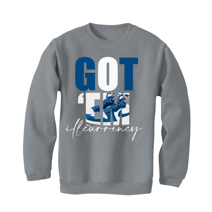 Air Jordan 1 High OG “True Blue” Grey T-Shirt (Got Em)