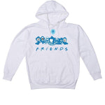 Nike Dunk Low "Dark Marina Blue" White T-Shirt (F R I E N D S) - illCurrency Sneaker Matching Apparel