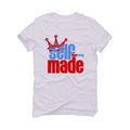 Reebok Question Mid (blue\white) White T-Shirt (Self made) - illCurrency Sneaker Matching Apparel