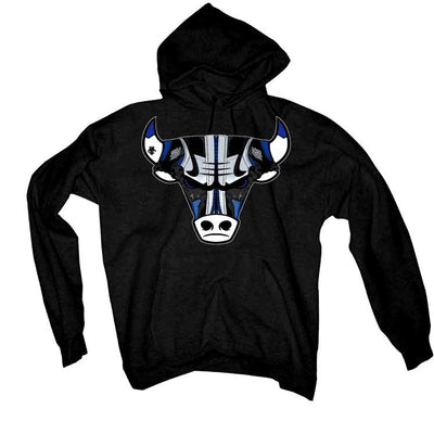 Air Jordan 1 Retro High OG “Game Royal” 2020 Black T-Shirt (Bulls head kicks)