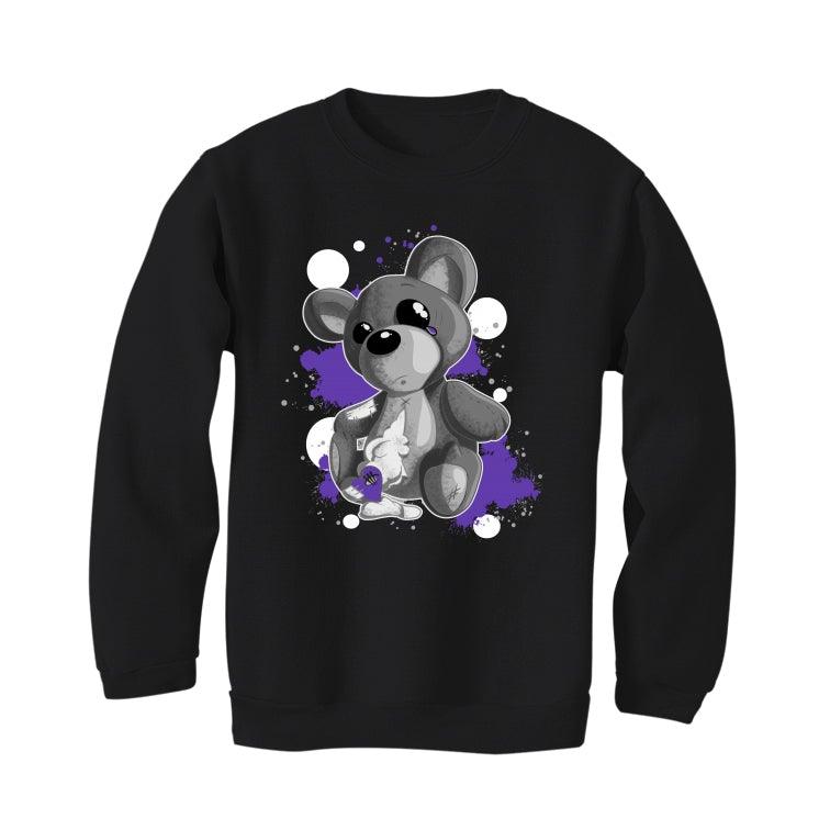 Air Jordan 13 “Court Purple” Black T-Shirt (Broken Heart) - illCurrency Sneaker Matching Apparel