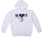 Air Jordan 4 “Midnight Navy” White T-Shirt (Heartless)