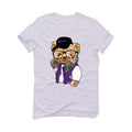 Air Jordan 1 Retro High OG “Court Purple” 2021 White T-Shirt (ill C Bear) - illCurrency Sneaker Matching Apparel