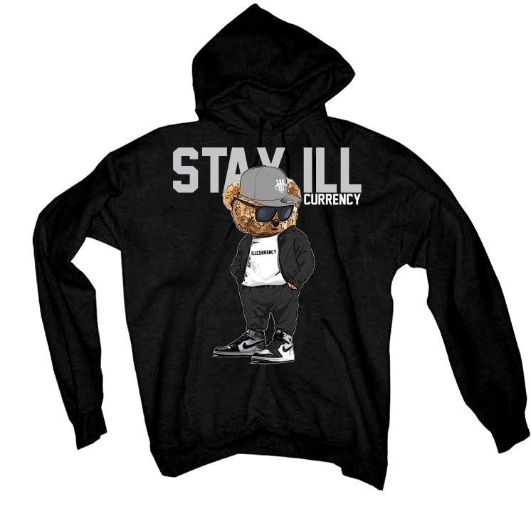 Air Jordan 1 HIGH OG WMNS SILVER TOE 2021 Black T-Shirt (Stay ill Bear) - illCurrency Sneaker Matching Apparel