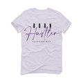 Air Jordan 1 Retro High OG “Court Purple” 2021 White T-Shirt (Born Hustler) - illCurrency Sneaker Matching Apparel