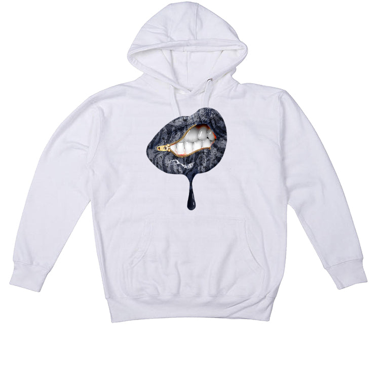 Air Jordan 4 “Midnight Navy” White T-Shirt (LIPS UNSEALED)