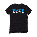 Air Jordan 13 “Black UNC” Black T-Shirt (Hate Love)