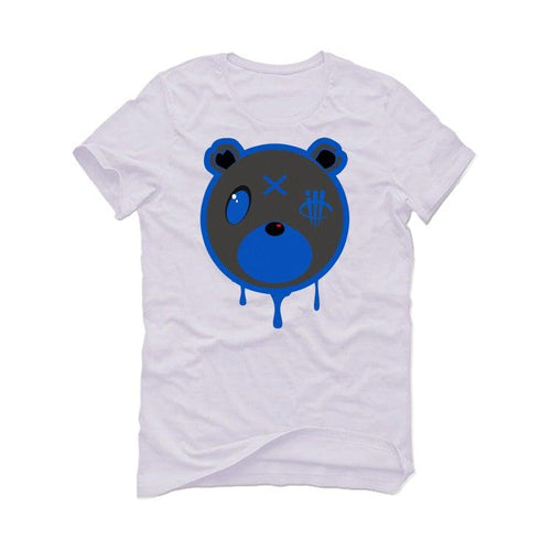 adidas Yeezy Boost 350 V2 “Dazzling Blue” White T-Shirt (BEARZZ YEEZZ) - illCurrency Sneaker Matching Apparel