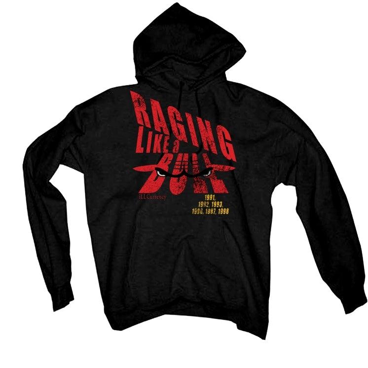 Air Jordan 5 Raging Bull Black T-Shirt (Raging like a bull) - illCurrency Sneaker Matching Apparel