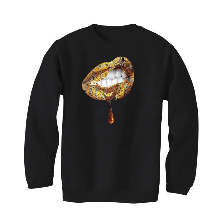 Air Jordan 1 Retro High OG “Pollen” 2021 Black T-Shirt (LIPS UNSEALED) - illCurrency Sneaker Matching Apparel