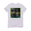 sacai x KAWS x Nike Blazer Low "Neptune Blue" White T-Shirt (FREEDOM CAN'T WAIT) - illCurrency Sneaker Matching Apparel