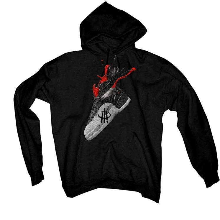 Air Jordan 12 “Playoffs” 2022 Black T-Shirt (SPLASH 12) - illCurrency Sneaker Matching Apparel