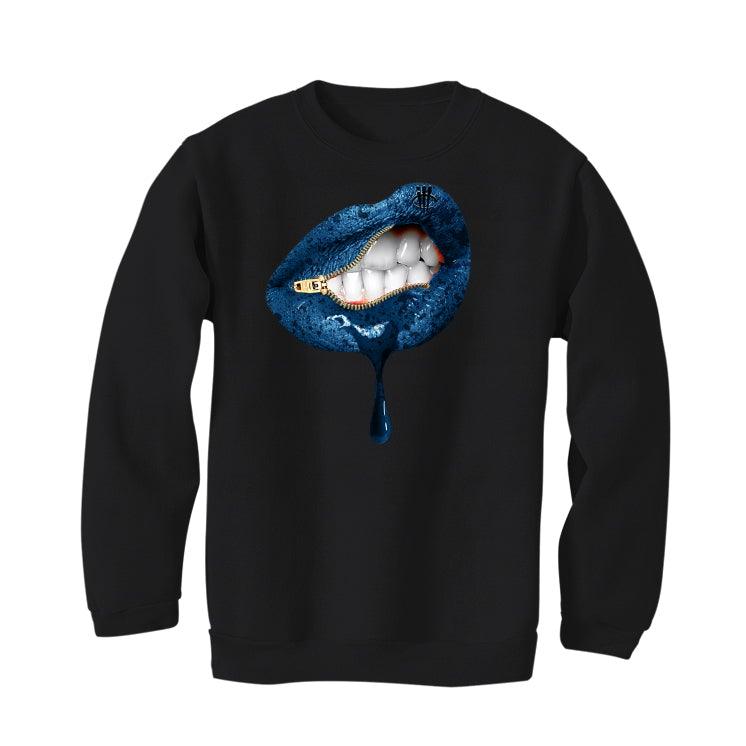 adidas Yeezy Boost 350 V2 “Dazzling Blue” Black T-Shirt (LIPS UNSEALED) - illCurrency Sneaker Matching Apparel