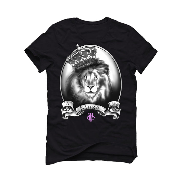 Air Jordan 7 GS “Barely Grape” Black T-Shirt (King's Life)
