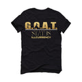 Air Jordan 12 “Black Taxi” Black T-Shirt (GOAT STATUS)