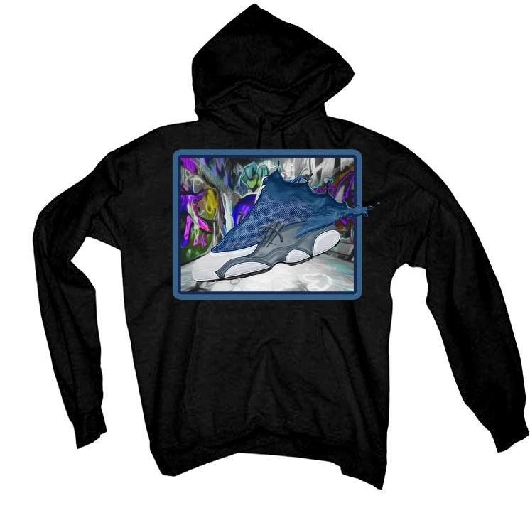 Air Jordan 13 Flint 2020 Black T-Shirt (splash 13s) - illCurrency Sneaker Matching Apparel